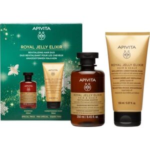 Apivita Royal Jelly Elixir Revitalizing Hair Duo karácsonyi ajándékszett revitalizáló hatású kép