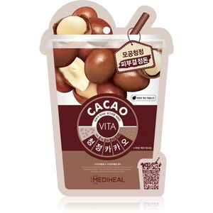 MEDIHEAL Vita Mask Cacao arcmaszk pórusok kitisztításáért és a matt bőrért 20 ml kép