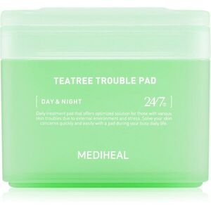 MEDIHEAL Teatree Trouble Pad tonizáló párnák nyugtató hatással 100 db kép