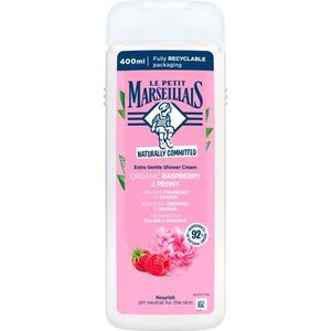 Le Petit Marseillais Raspberry BIO & Peony krémes tusoló gél 400 ml kép