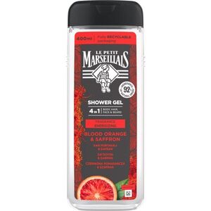 Le Petit Marseillais Blood Orange & Saffron tusfürdő gél 4 in 1 uraknak 400 ml kép