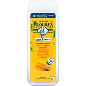 Le Petit Marseillais Mango BIO & Passion Fruit gyengéd tusfürdő gél 400 ml kép