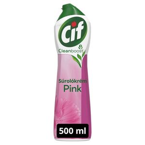 Cif Cleanboost Pink súrolókrém makacs szennyeződésekre, 500 ml kép