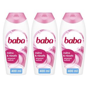 Baba Habcsók Tusfürdő Málna és Rózsafa 3x400ml kép