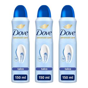 Dove Advanced Care Talco női izzadásgátló dezodor, 3x150 ml kép
