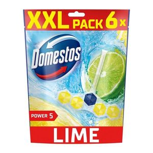 Domestos Power5 Lime WC illatosító blokk, 6x50 g kép