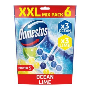 Domestos Power5 Ocean/Lime WC illatosító blokk, 6x50 g kép
