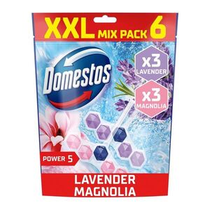 Domestos Power5 Magno/Laven WC illatosító blokk, 6x50 g kép