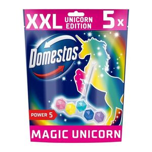 Domestos Power5 WC illatosító blokk Magic Unicornis, 5x50 g kép
