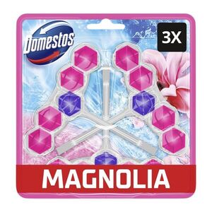 Domestos Power5 Magnolia illatú WC illatosító blokk, 3x50 g kép