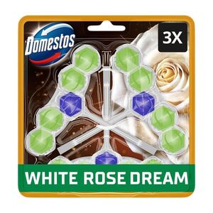 Domestos Aroma Lux White Rose WC illatosító blokk, 3x50 g kép