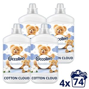 Coccolino Sensitive Cotton Cloud öblítő, 296 mosás, 4x1702 ml kép