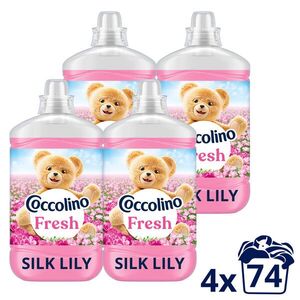 Coccolino Fresh Silk Lily öblítő, 296 mosás, 4x1702 ml kép