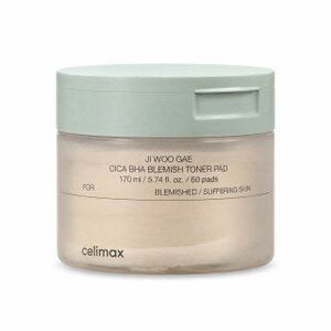Celimax Ji Woo Gae Tonikos párnácskák Cica BHA Blemish Toner Pad 60 Pads 170 ml kép
