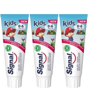 Signal Kids eper ízű fogkrém 0–6 éveseknek, 3x50 ml kép