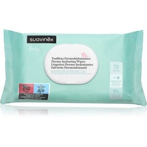 Suavinex Baby Dermo-hydrating Wipes nedves törlőkendők arcra és testre 72 db kép