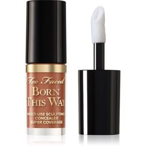 Too Faced Born This Way Super Coverage Multi-Use Concealer Travel Size tartós korrektor a teljes fedésre árnyalat Mocha 2 ml kép