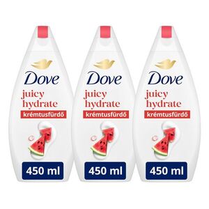 Dove Juicy Hydrate női krémtusfürdő, 3x450 ml kép