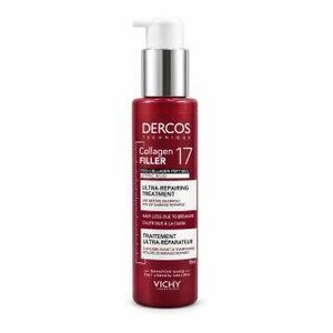 Vichy Dercos Collagen Filler 17 Ultra-Repairing Treatment sampon előtti ápolás a hajszálak erősítésére 150 ml kép