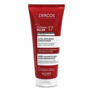 Vichy Dercos Collagen Filler 17 Ultra-Repairing Conditioner erősítő kondicionáló nagyon száraz és sérült hajra 200 ml kép