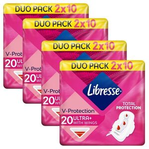 Libresse Ultra+ normál szárnyas egészségügyi Betét 4x20db kép