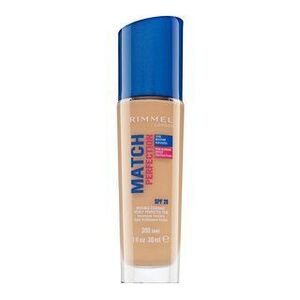 Rimmel London Match Perfection 24HR SPF20 Foundation folyékony make-up az egységes és világosabb arcbőrre 300 Sand 30 ml kép