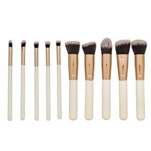 MIMO Makeup Brush Set ecset szett Kabuki White 10 Pcs kép