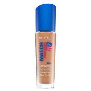 Rimmel London Match Perfection 24HR SPF20 Foundation folyékony make-up az egységes és világosabb arcbőrre 400 Natural Beige 30 ml kép