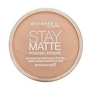 Rimmel London Stay Matte Long Lasting Pressed Powder púder matt hatású 005 Silky Beige 14 g kép