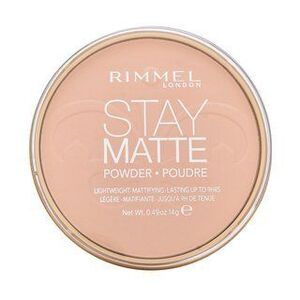 Rimmel London Stay Matte Long Lasting Pressed Powder púder matt hatású 002 Pink Blossom 14 g kép