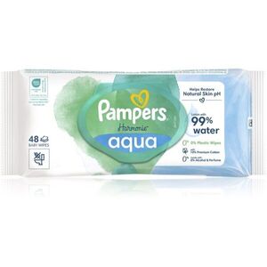 Pampers Harmonie Aqua nedves törlőkendő gyerekeknek 48 db kép