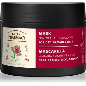 Green Pharmacy Argan Oil & Pomegranate Care Mask ápoló maszk a károsult hajra 300 ml kép