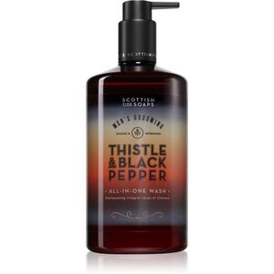 Scottish Fine Soaps Thistle & Black Pepper szappan arcra, testre és hajra 500 ml kép