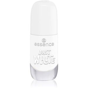 essence Gel Nail Polish géles körömlakk árnyalat 33 JUST WHITE 8 ml kép