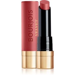 Bourjois Rouge Velvet The Lipstick hosszan tartó rúzs matt hatással árnyalat 49 Maca Rose 2.4 g kép