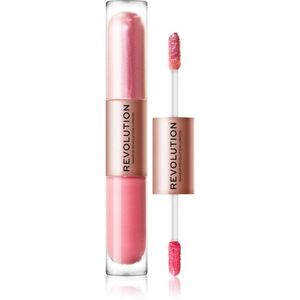 Revolution Double Up folyékony szemhéjfesték 2 az 1-ben árnyalat Blissful Pink 2x2.2 ml kép