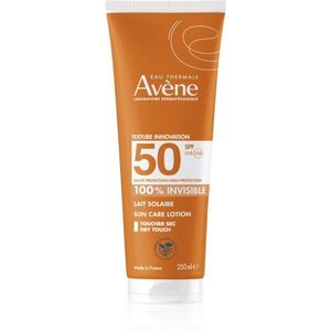 Avène Sun Care Lotion 100% Invisible vízálló napozótej SPF 50 250 ml kép