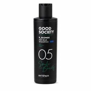 Artègo Good Society 05 B_Blonde Ash Blue Shampoo neutralizáló sampon platinaszőke és ősz hajra 250 ml kép