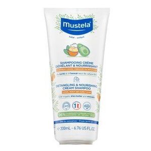 Mustela Bébé Detangling & Nourishing Cream Shampoo tápláló sampon gyerekeknek 200 ml kép