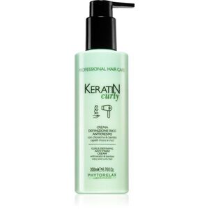 Phytorelax Laboratories Keratin Curly krém a göndör hajra töredezés ellen 200 ml kép