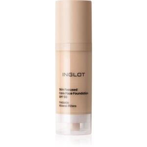 Inglot Skin Focused Care Face Foundation SPF 50 fedő hatású alapozó SPF 50 árnyalat 302 Ivory Beige 30 ml kép
