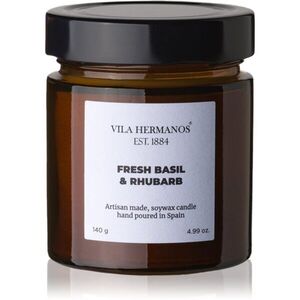 Vila Hermanos Apothecary Fresh Basil & Rhubarb illatgyertya 140 g kép