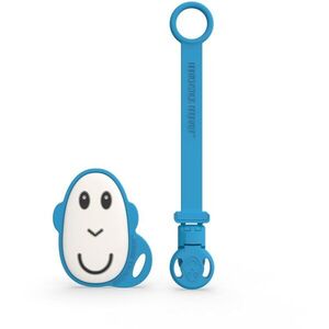 Matchstick Monkey Flat Face Teether & Soother Clip ajándékszett gyermekeknek Blue kép