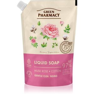 Green Pharmacy Musk Rose & Cotton folyékony szappan utántöltő 460 ml kép