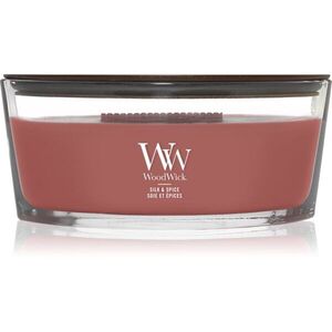Woodwick Silk & Spice illatgyertya fa kanóccal 453.6 g kép