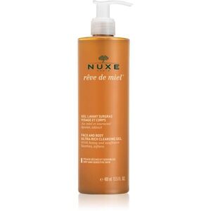 Nuxe Rêve de Miel Face and Body Ultra-Rich Cleansing Gel tisztító gél száraz és érzékeny bőrre 400 ml kép