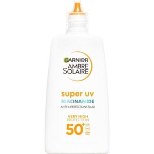Garnier Ambre Solaire Super UV Niacinamide gyengéd védő folyadék a bőr tökéletlenségei ellen SPF 50+ 40 ml kép